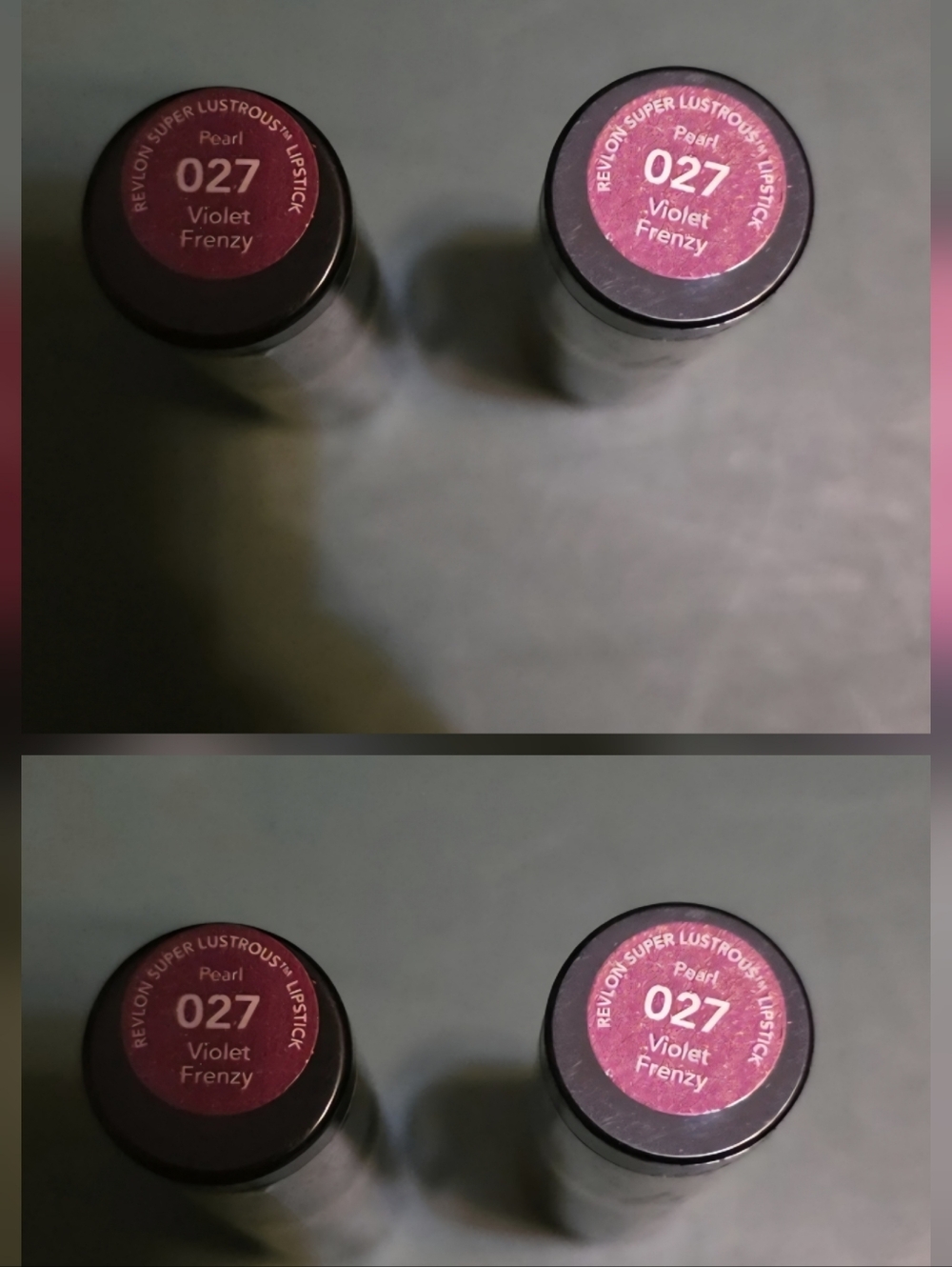 4x-Revlon Super Lustrous Lipstick #027 Violet Frenzy Makeup